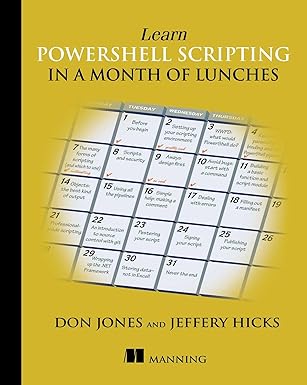 Couverture du livre Learn PowerShell Scripting in a Month of Lunches